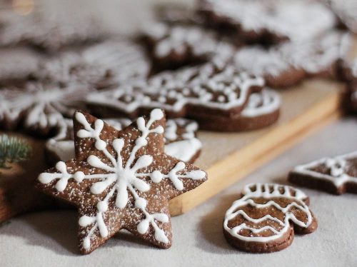 receta galletas navideñas de mantequilla y cafe