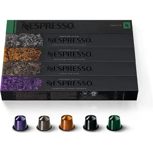Pack 50 cápsulas Nespresso (5 variedades)