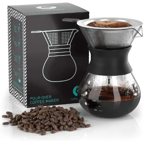 Cafetera goteo Pour Over coffee gator manual con filtro