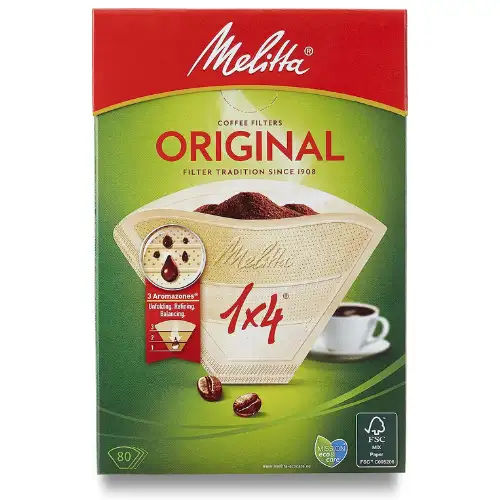 Melitta 1x4 Filtro original para Maquina de cafe