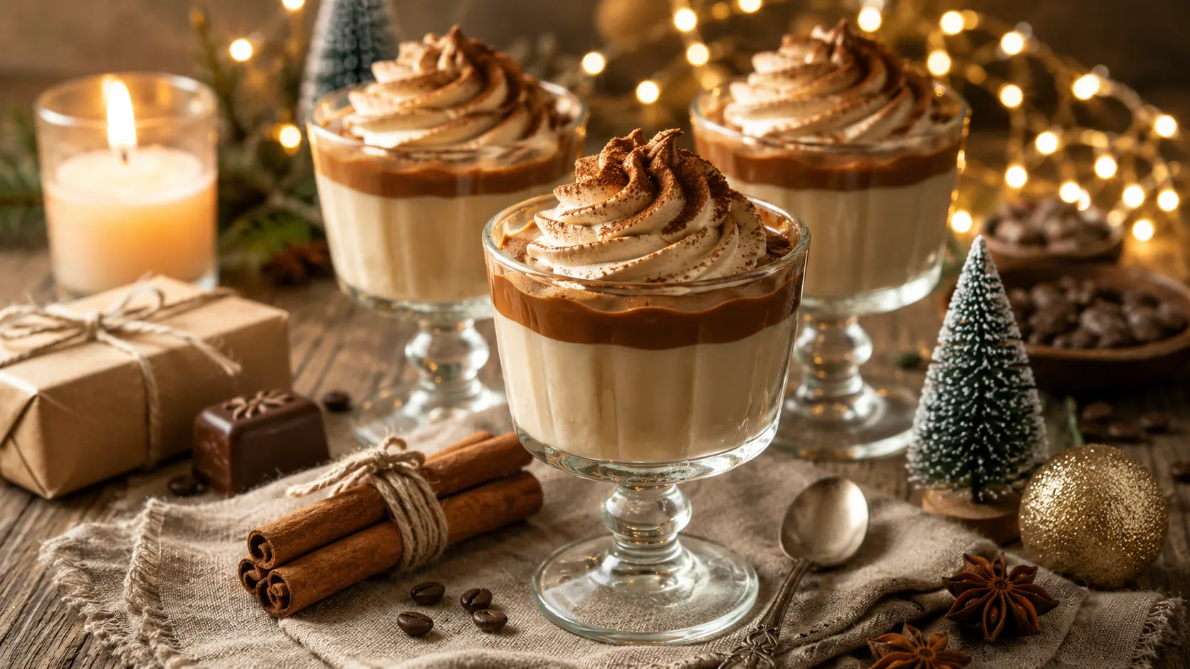 Receta mousse de café con canela