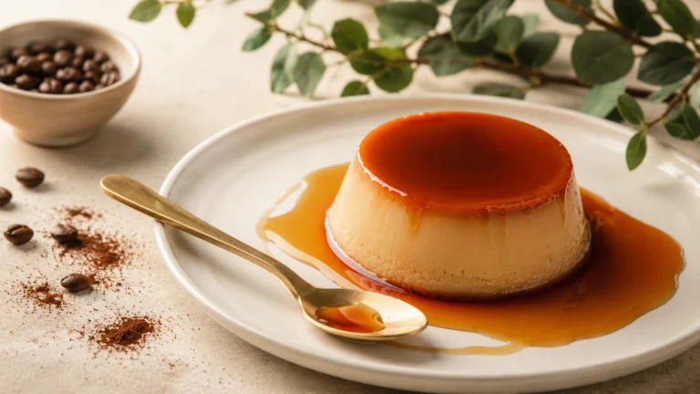 receta flan de café