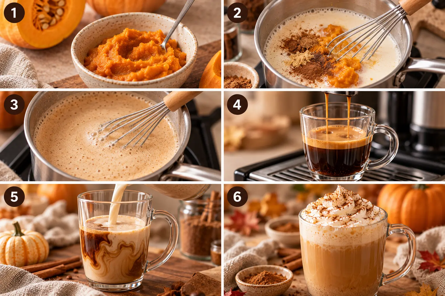 Receta Pumpkin Spice Latte - Paso a paso